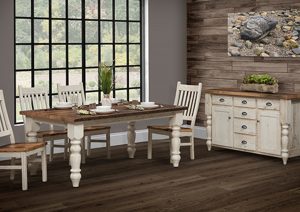 Reclaimed barnwood dining preview