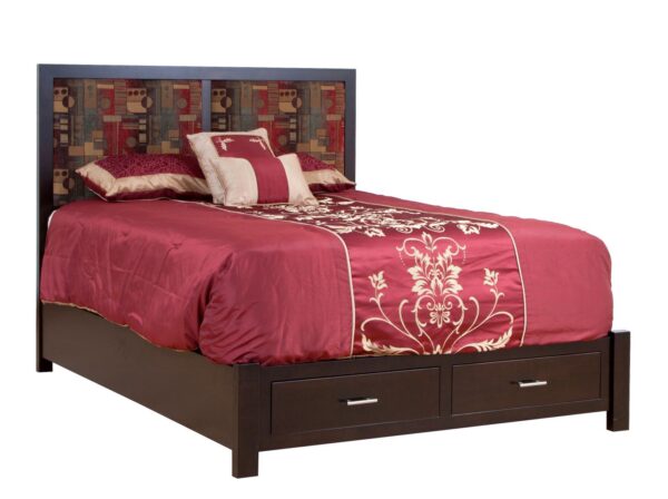 tuscany fabric headboard footboard drawer