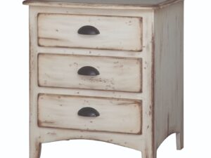 Concord 3 drawer white