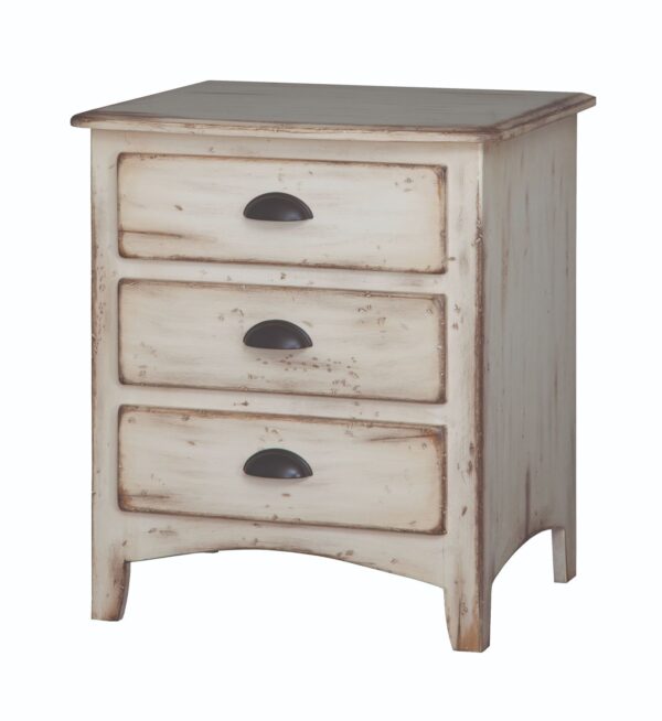 Concord 3 drawer white