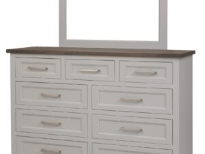 Hudson dresser mirror smoke metro gray maple