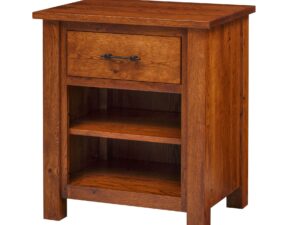 Heirloom mission 1 drawer open shelf