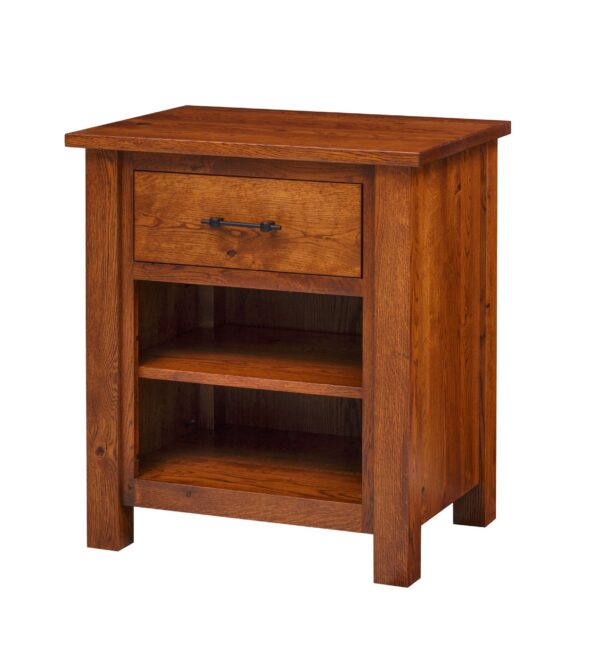 Heirloom mission 1 drawer open shelf