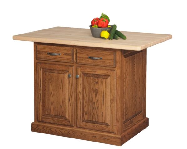 traditional island butcher block