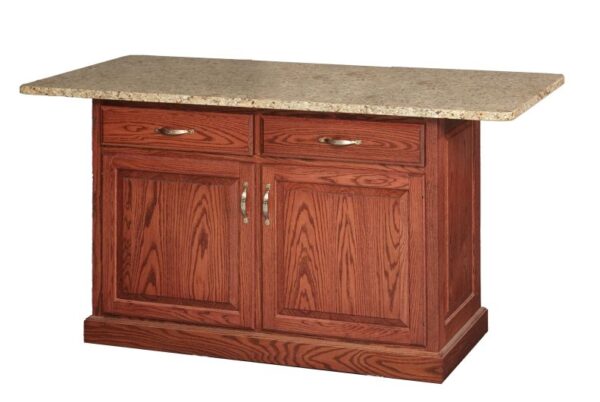 traditional 2 door granite top
