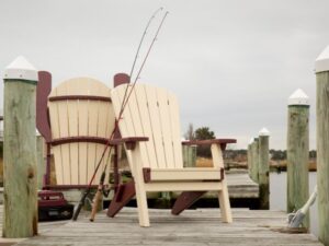 fan back poly chairs
