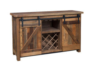 barn door wine server