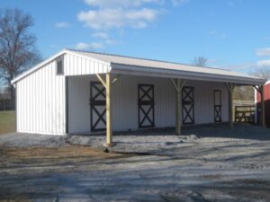 lean to barn cover