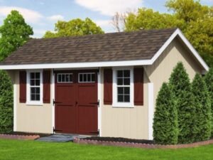 Elite Quaker 10x16 Beige Shed