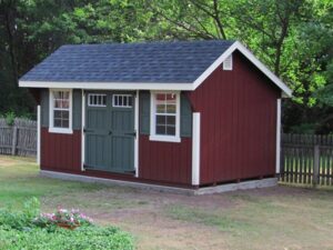 elite quaker shed red