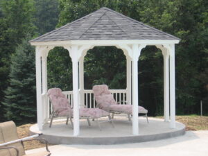 12' Octagon Gazebo no rail