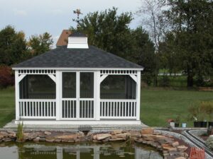 12×16 Rectangle Gazebo with Train tracks