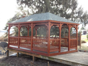 12×18 Rectangle Wood Gazebo