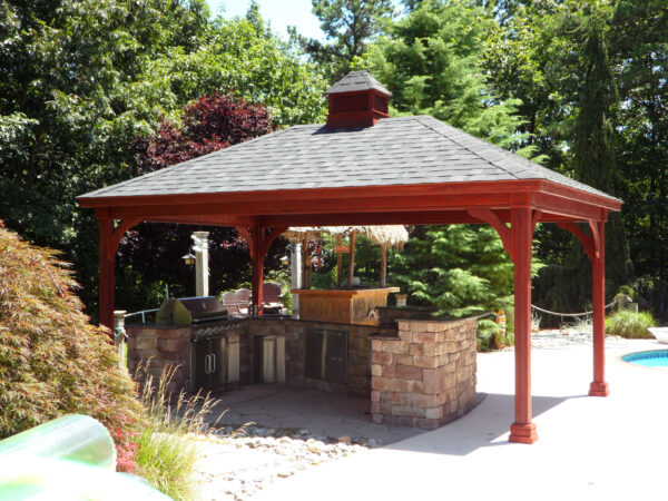 Traditional Wood Pavilion 12×18