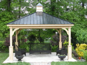 Traditional Wood Pavilion 14x14