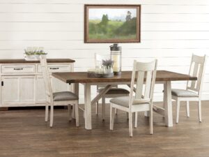 Dining Aspen Antiquated Brown Maple Husk White