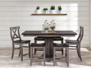 Dining Clifton Antiquated Briar and Antiquated Pewter on Antique Brown Maple