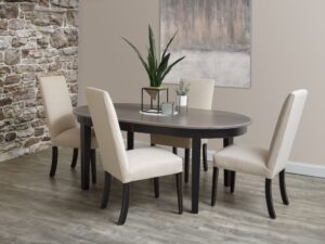 Dining Empire Pewter and Black