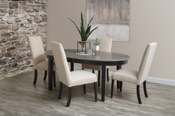Dining Empire Pewter and Black